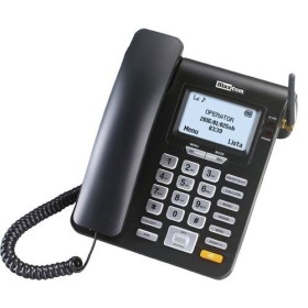 Comprar Maxcom Teléfono Fijo MM28D 2G SIM Negro (no RJ11) - Ganga Electrónica