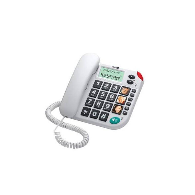 Comprar Maxcom Teléfono Fijo KXT480 Blanco - Ganga Electrónica