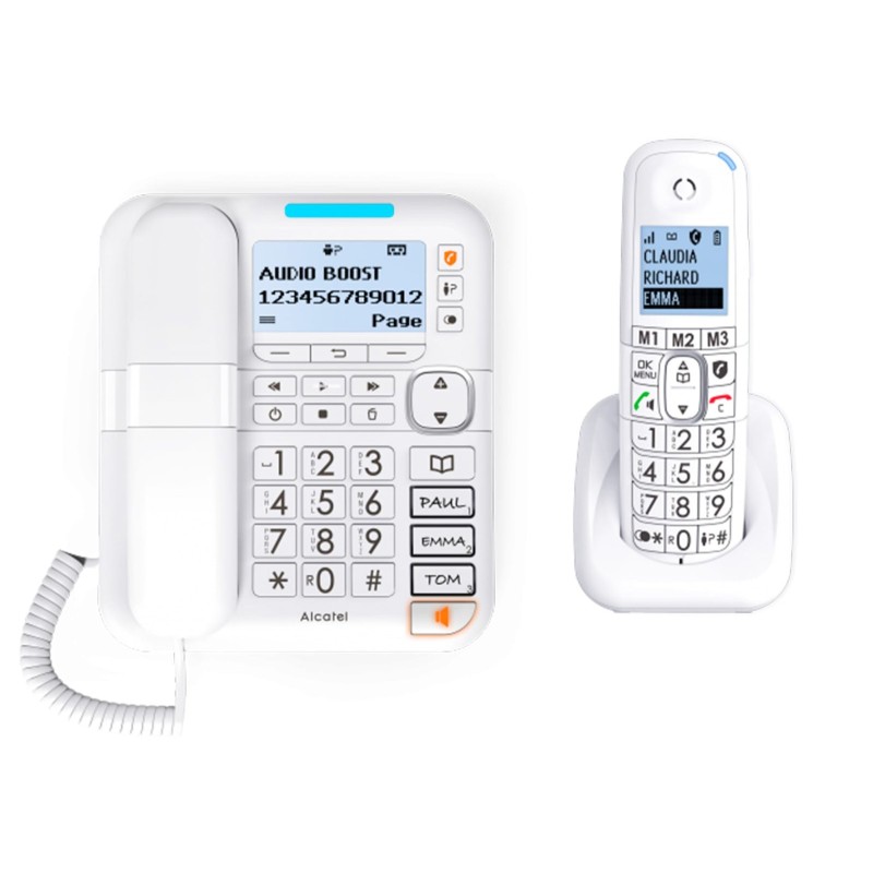 Comprar Alcatel Teléfono DECT XL785 Combo Blanco - Ganga Electrónica