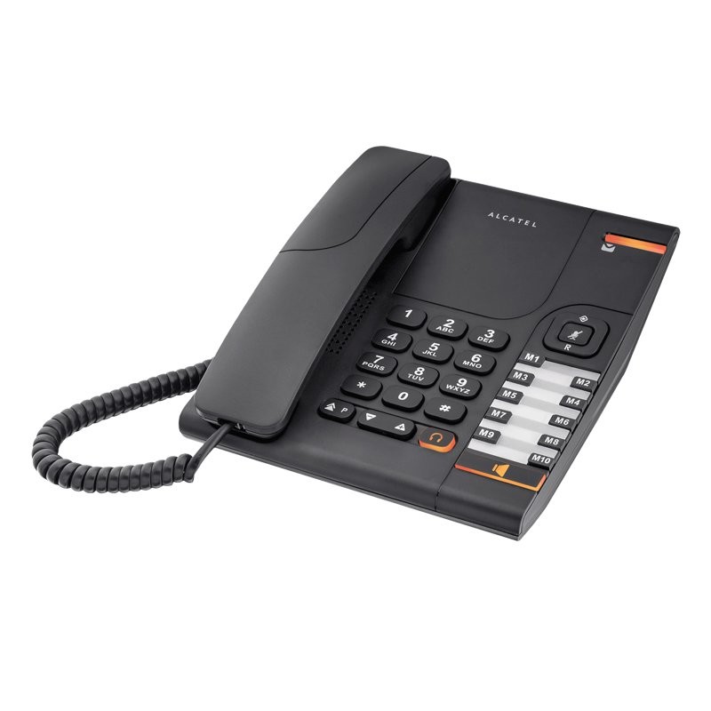 Comprar Alcatel Teléfono Fijo Compacto Temporis 380 Negro - Ganga Electrónica