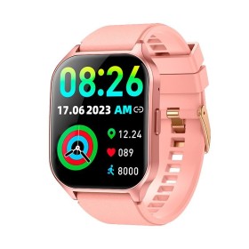 Comprar Cool Smartwatch Pantalla AMOLED Curved Silicona Rosa - Ganga Electrónica