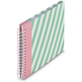 Hama Spiraalalbum Striped 28x24 cm 50 White Pagina&amp;#039;s