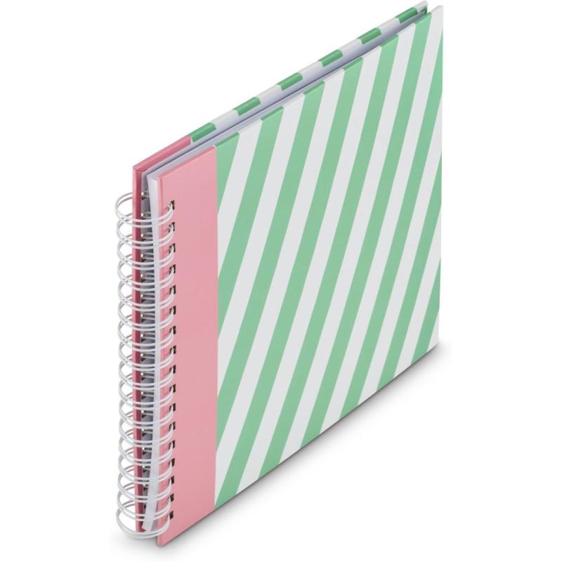 Hama Spiraalalbum Striped 28x24 cm 50 White Pagina&amp;#039;s