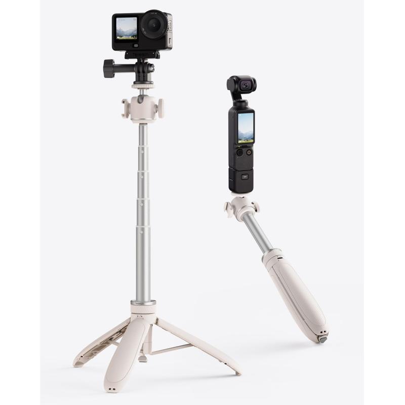 Telesin Quick-Open Tripod 65cm w/ 1/4 Ball Head - White