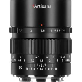 7Artisans 75mm f/1.4 - FullFrame - Canon RF-Mount - Black