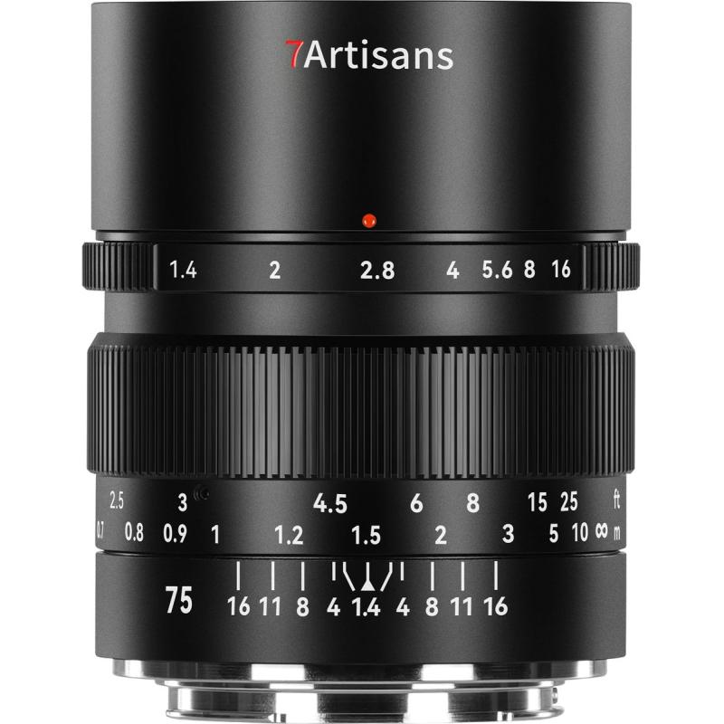 7Artisans 75mm f/1.4 - FullFrame - Canon RF-Mount - Black