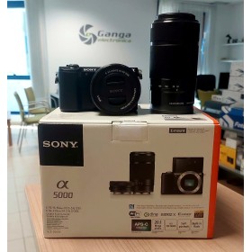 Sony Alpha a5000 + 16-50mm + 55-210mm Kit Doble Zoom | Ganga Electrónica