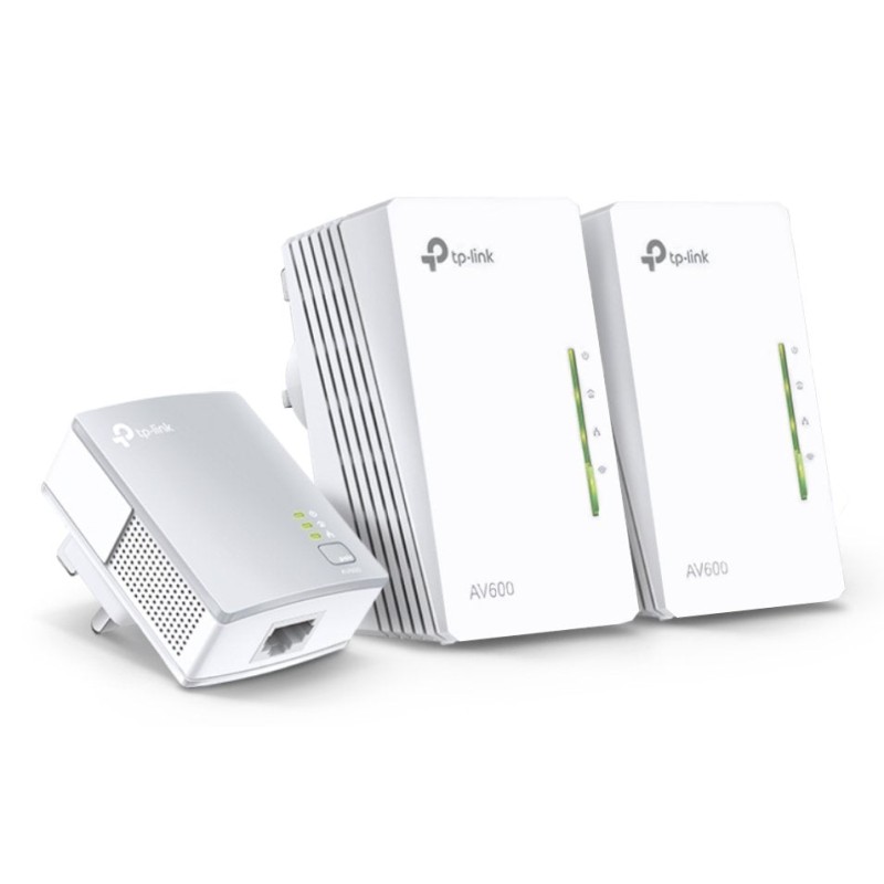 Comprar Tp Link Plc Tl-Wpa4220t Kit WIFI 300mbps 2 Puertos RJ45 Kit 3 Unid. Av500 - Ganga Electrónica