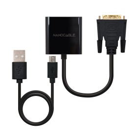 Comprar Nanocable Conversor DVI 24+1/M a VGA Hdb15/H - 10 Cm - Negro - Ganga Electrónica