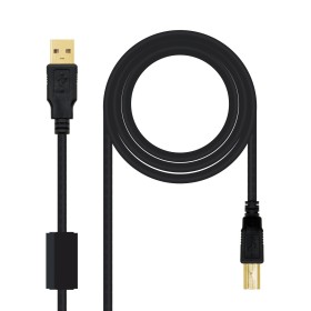Comprar Nanocable Cable de Impresora con Ferrita Usb-B 2.0 Macho a Usb-A Macho 5m - Ganga Electrónica