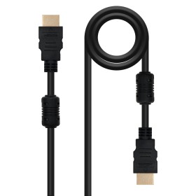 Comprar Nanocable Cable HDMI V1.4 con Ferrita Macho a HDMI V1.4 con Ferrita Macho 3m - Alta Velocidad - Negro - Ganga Electrónic