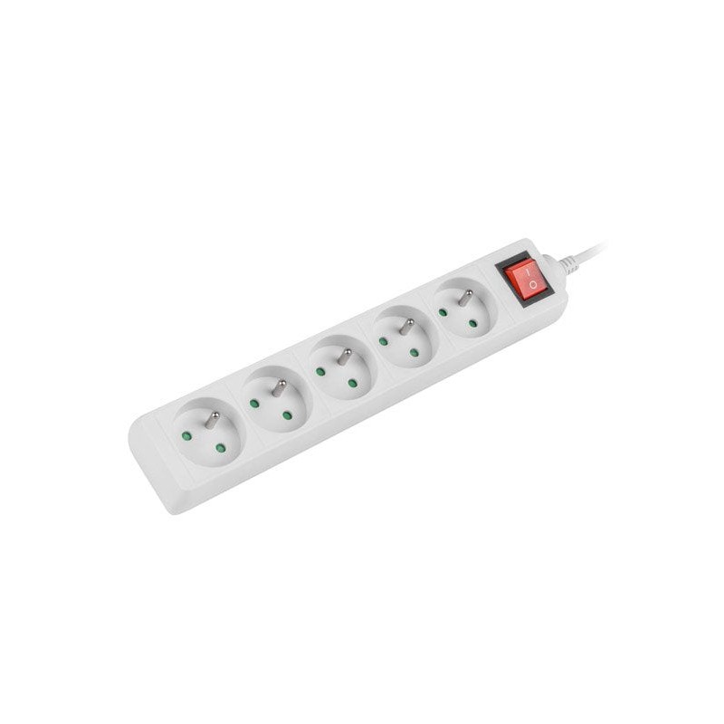 Comprar Lanberg Ps1-05e-0150-W Regleta 5 Enchufes Franceses 1,5 M, Blanco - Ganga Electrónica
