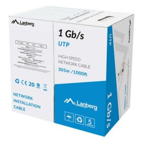 Comprar Bobina de Cable Lanberg RJ45 CAT6 UTP Awg23 305m Gris Lcu6-10cc-0305-S - Ganga Electrónica