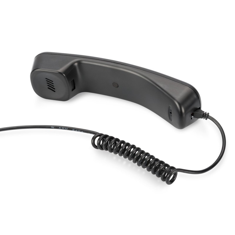Comprar Digitus Auricular con Micro Tipo Telefono Skype USB 1.80m Negro Da-70772 - Ganga Electrónica