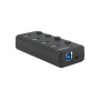 Comprar Natec Hub USB 3.0 Mantis2, 4-Ports On/Off With Ac Adapter, Black - Ganga Electrónica