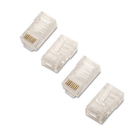 Comprar Aisens Pack de 100 Conectores RJ45 8 Hilos Cat.5e Awg24 - Transparente - Ganga Electrónica