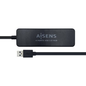Comprar Aisens Hub USB 3.0 - Tipo a Macho a 4xtipo a Hembra - 30cm - Negro - Ganga Electrónica
