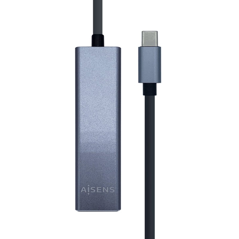 Comprar Aisens Conversor Usb3.1 Gen1 Usb-C a Ethernet Gigabit 10/100/1000 Mbps + Hub 3xusb3.0 - 15cm - Gris - Ganga Electrónica