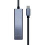 Comprar Aisens Conversor Usb3.1 Gen1 Usb-C a Ethernet Gigabit 10/100/1000 Mbps + Hub 3xusb3.0 - 15cm - Gris - Ganga Electrónica