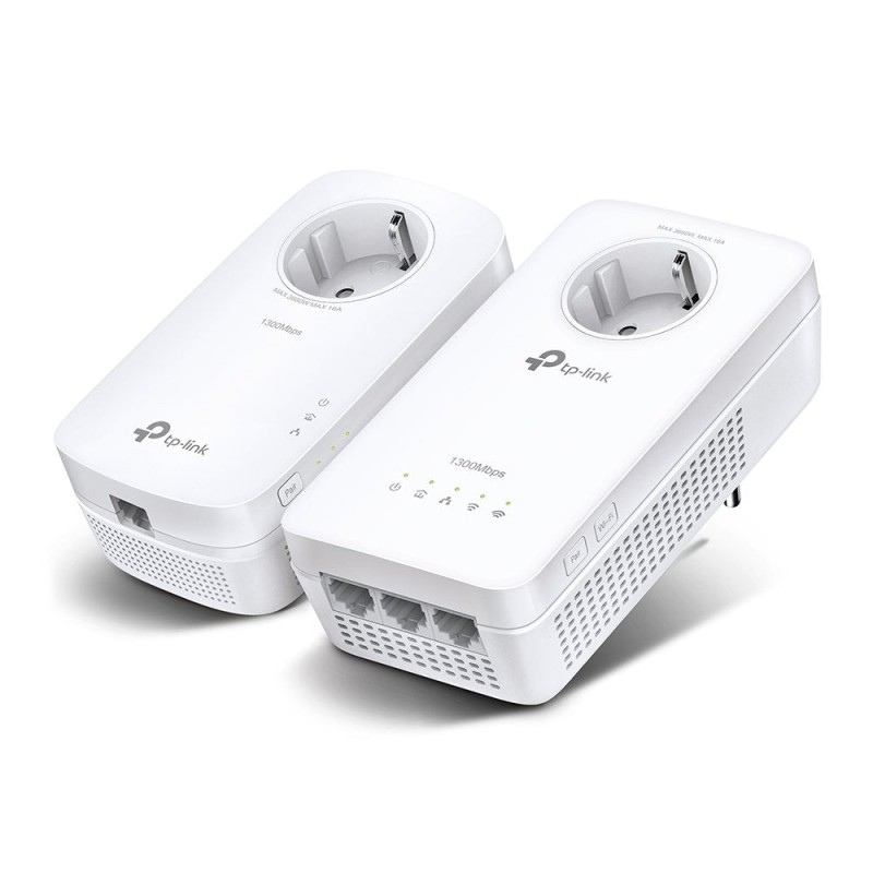 Comprar Tp-Link Tl-Wpa8631p Kit Powerline Plc WIFI Ac1200 - Enchufe Incorporado - 3 Puertos Gigabit Ethernet - Doble Banda Hasta