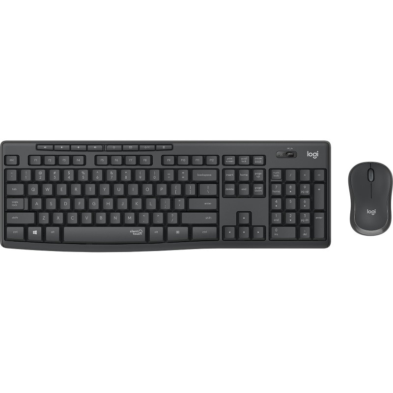 Comprar Teclado Español + Ratón Logitech Mk295 Silent Touch Negro - Ganga Electrónica