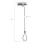 Comprar Tooq Cable de Seguridad Universal con Combinacion para Portatiles - Bloqueo de 4 Digitos - Acero 4.5mm - Longitud 1.50m 