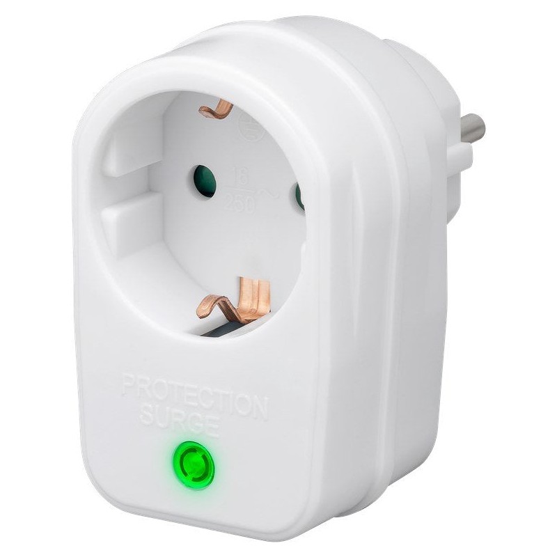 Comprar Goobay 3500w Surge Protector Interruptor de Protección de Red y Sobretensión, Color Blanco - Ganga Electrónica