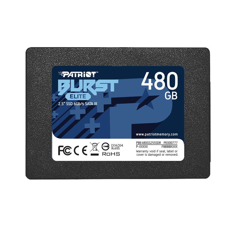 Comprar Disco SSD Patriot 480GB 2,5" Burst Elite (6,4cm) Sata-600 - Ganga Electrónica