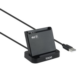 Comprar Tooq Lector de Tarjetas Inteligentes Dnie Vision USB 2.0 - Negro - Ganga Electrónica