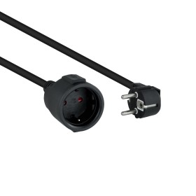 Comprar Nanocable Cable de Alimentacion Alargador 2m Cee7 Acodado Macho a Cee7 Hembra 2m - Ganga Electrónica