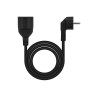 Comprar Nanocable Cable de Alimentacion Alargador 2m Cee7 Acodado Macho a Cee7 Hembra 2m - Ganga Electrónica