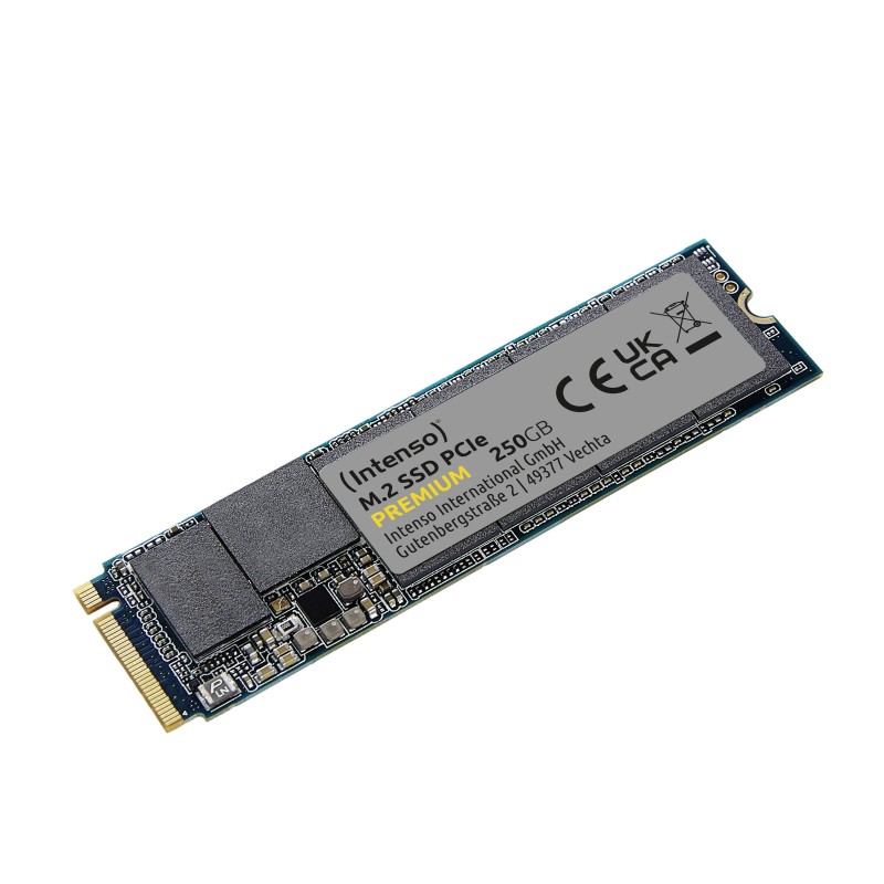 Comprar Disco SSD Intenso Premium M.2 250GB Pcie Gen.3x4 2280 1100MB/S 2100MB/S 3d-Nand Flash NVME 1.3 - Ganga Electrónica