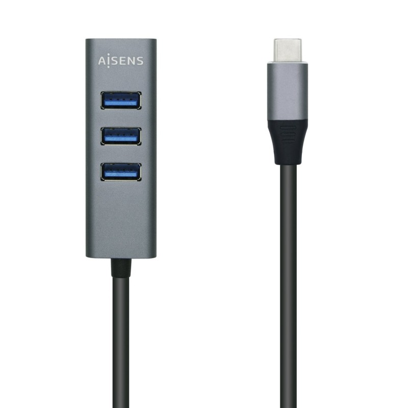 Comprar Aisens Hub USB 3.1 Usb-C, Usb-C/M-4xtipo A/H, Gris, 15cm - Ganga Electrónica