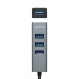 Comprar Aisens Hub USB 3.1 Usb-C, Usb-C/M-4xtipo A/H, Gris, 15cm - Ganga Electrónica
