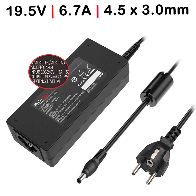 Comprar Cargador para Portátil Gaming Hp Omen Notebook 17-W043dx W2n45ua 19.5v 6.7a 130w 4.5 x 3.0mm - Ganga Electrónica