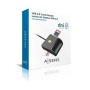 Comprar Aisens Lector de Tarjetas Externo Dni Sim, Sd, Micro Sd, Mmc, Rs-Mmc, Mmc Micro, Negro - Ganga Electrónica