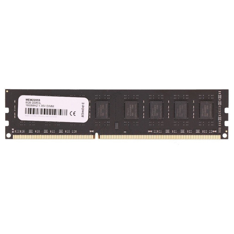 Comprar 2-Power Memoria Ddr3l 8GB 1600mhz 1.35v Dimm Mem2205s - Ganga Electrónica