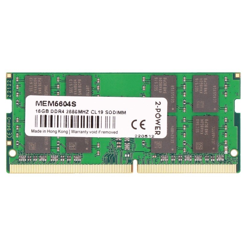 Comprar 2-Power Memoria Sodimm DDR4 16GB 2666mhz Cl19 Sodimm Mem5604s - Ganga Electrónica