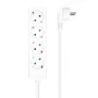 Comprar Aisens Regleta Multiple de 4 Tomas con Cable 3×1.5mm2 - 1.40m - Blanco - Ganga Electrónica