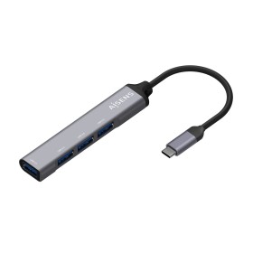 Comprar Aisens Hub USB 3.1 Usb-C - Usb-C Macho a 4xtipo a Hembra - 10cm - Gris - Ganga Electrónica