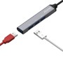 Comprar Aisens Hub USB 3.1 Usb-C - Usb-C Macho a 4xtipo a Hembra - 10cm - Gris - Ganga Electrónica