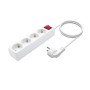 Comprar Aisens Regleta 4 Tomas con Interruptor con Cable 3×1.5mm2 - 1.4m - Blanco - Ganga Electrónica