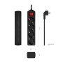 Comprar Aisens Regleta 4 Tomas con Interruptor con Cable 3×1.5mm2 - 1.40m - Negro - Ganga Electrónica