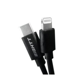 Comprar Eightt Cable Usb-C a Lightning 1metro Nylon Negro - Ganga Electrónica