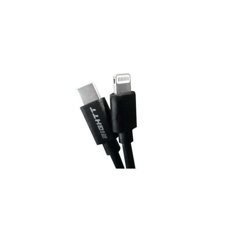 Comprar Eightt Cable Usb-C a Lightning 1metro Nylon Negro - Ganga Electrónica