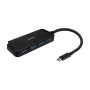 Comprar Aisens Hub USB 3.1 Usb-C - Usb-C/M-4xtipo A/H - 15cm - Color Negro - Ganga Electrónica