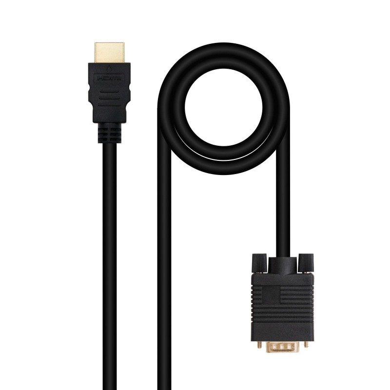 Comprar Nanocable Cable Conversor HDMI a Vga, Hdmi/M-Vga/M 1.8m - Negro - Ganga Electrónica
