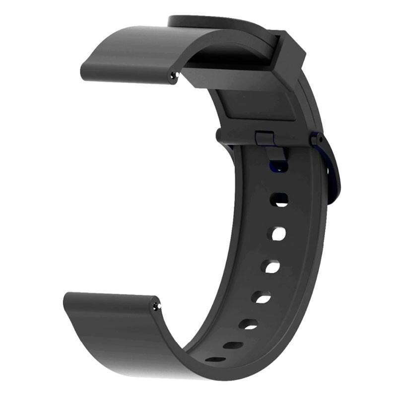 Comprar Correa Universal Silicona Gum 20mm para Smartwatch Xiaomi/Amazfit/Samsung/Huawei/Realme/Ticwatch (Negro) - Ganga Electró