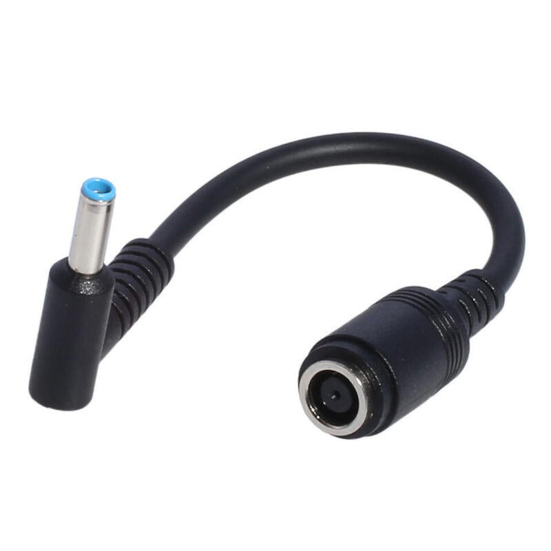 Comprar Cable Adaptador para Cargador Hp Dell de 7.4mm * 5.0mm a Punta Hp 4.5mm * 3.0mm Cable de 0.15 M Negro - Ganga Electrónic
