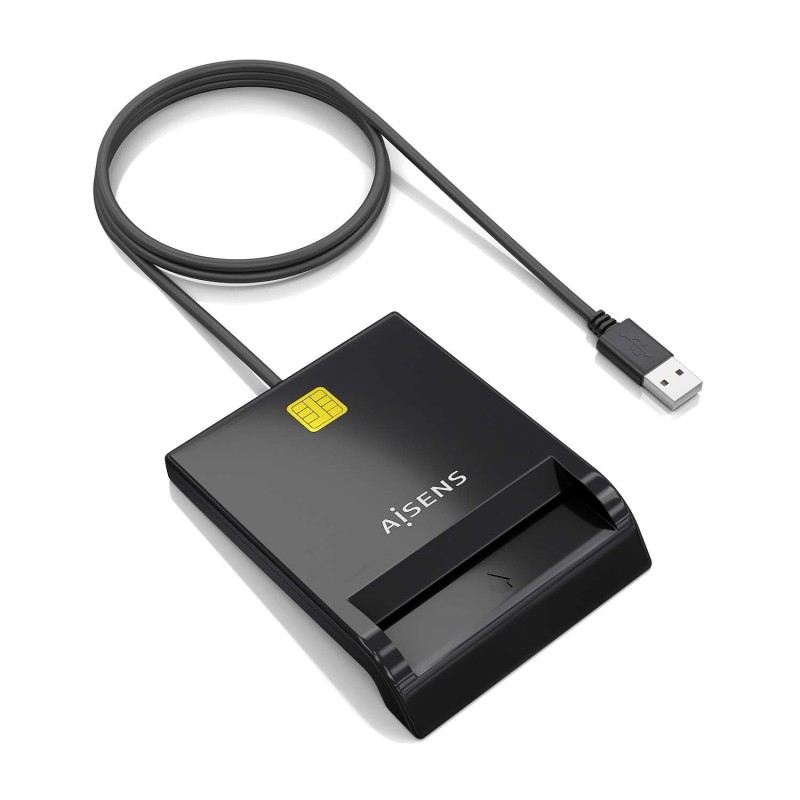 Comprar Aisens Lector de Tarjeta Inteligente Dni - Negro - Ganga Electrónica